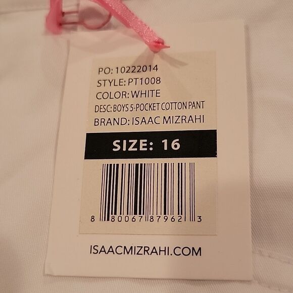 ISAAC Mizrahi boys cotton pants size 16 - Picture 5 of 5